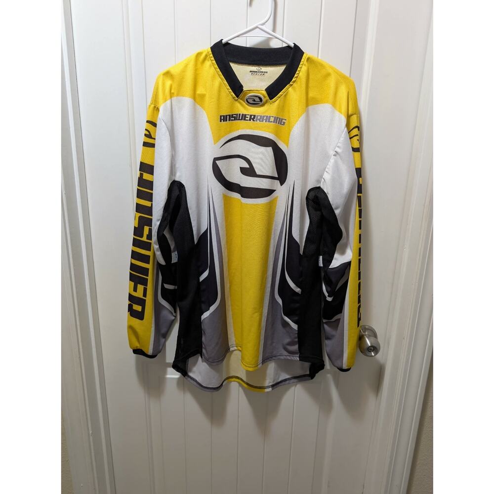 NOS Answer Racing Ion Long Sleeve Multicolor BMX Motocross Jersey Size M